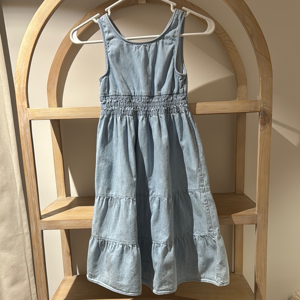 Stylish Blue Tiered Dress
